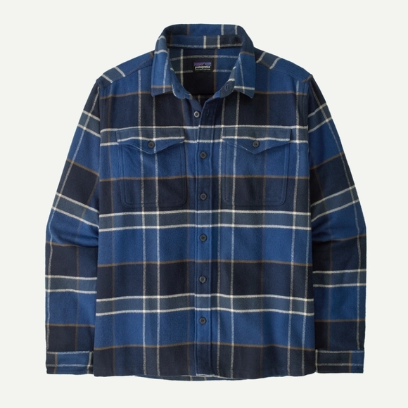 Men's Fjord Flannel Shirt - Color: Cycles: Sunken Blue
